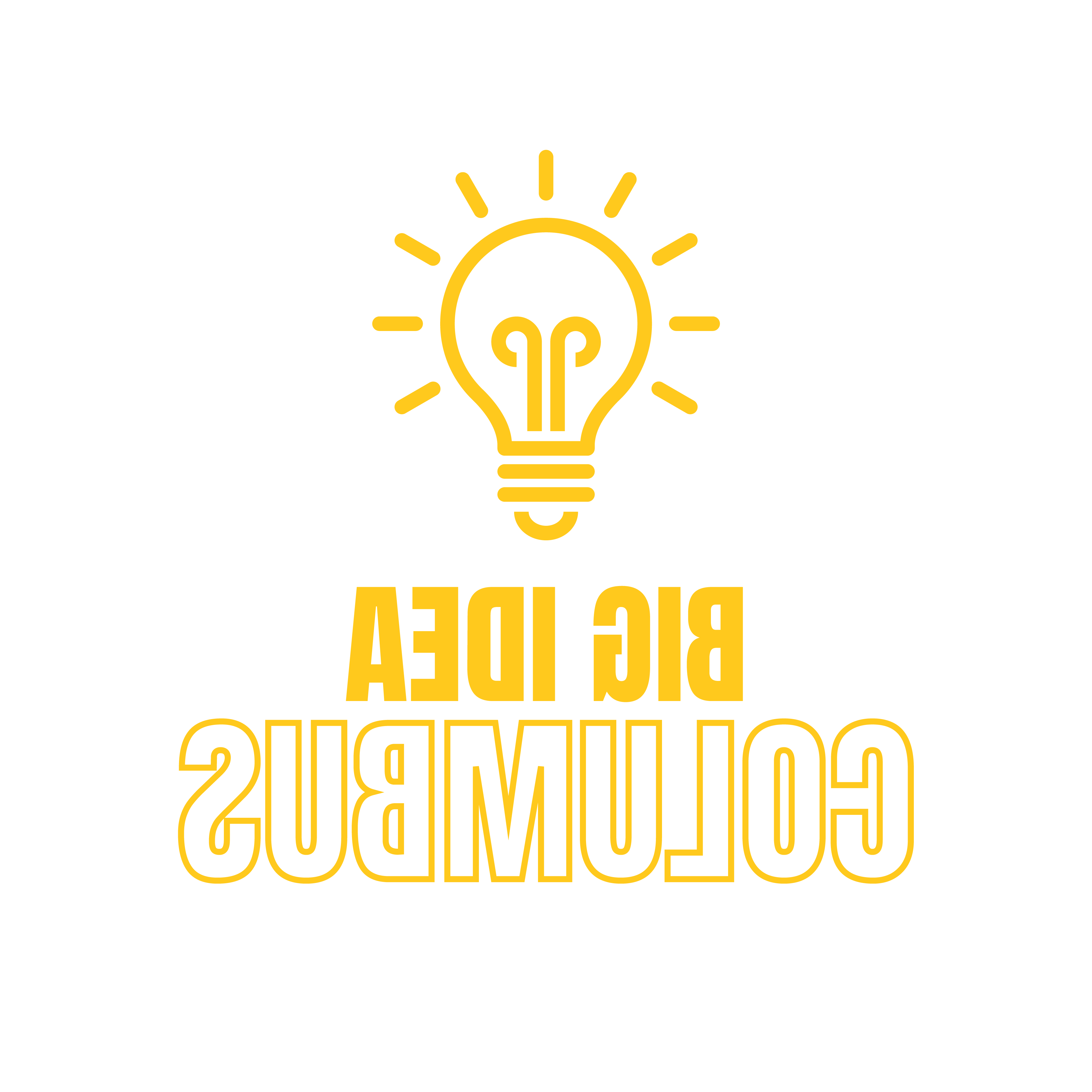 big idea Columbus graphic with lightbulb